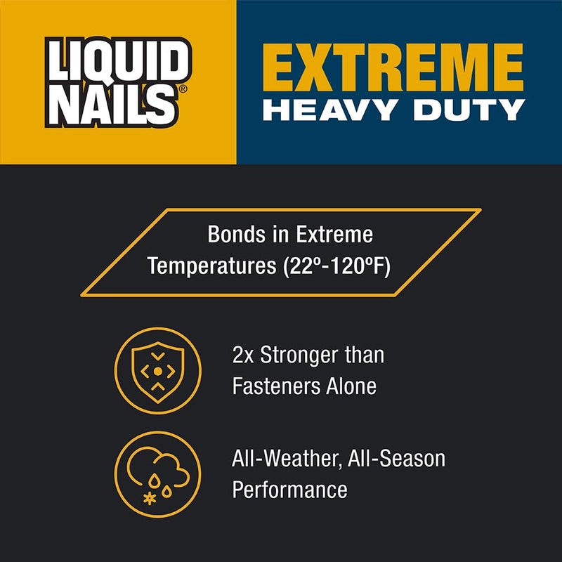 Liquid Nails - 414607 LN-907 Extreme Heavy Duty Construction Adhesive (LN-907) 10 oz - Image 3